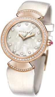 Divas' Dream Watch With 18 Kt Rose Gold Case Set With - Bvlgari Diva’s Dream (505x394), Png Download