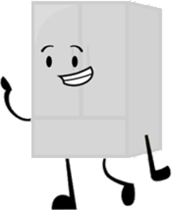 Fridge - Bfdi Fridge (350x428), Png Download