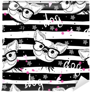 Seamless Pattern With Black And White Vector Sketch - Sketch (400x400), Png Download