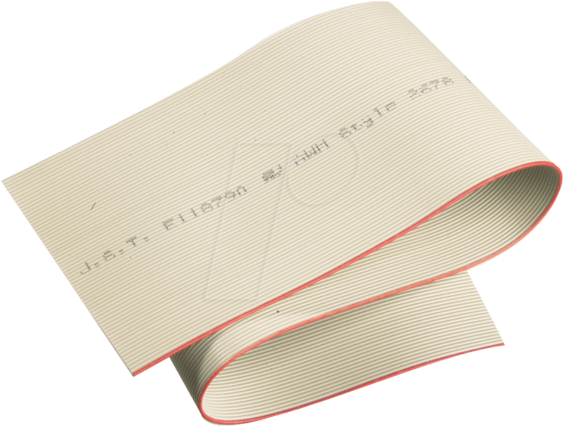 50-pin Flat Ribbon Cable For Smc Connector Frei - Ptfe Flachbandkabel (827x635), Png Download