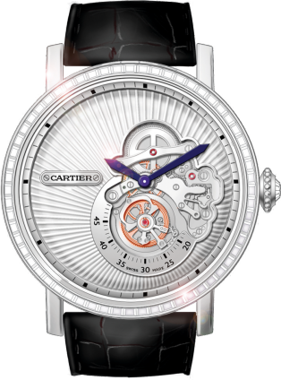 Rotonde De Cartier Flying Tourbillon Reversed Dial - Rotonde De Cartier (314x424), Png Download
