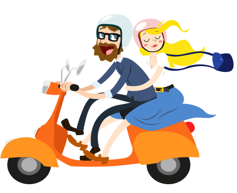 Wedding - Logo Travel Couple (960x407), Png Download