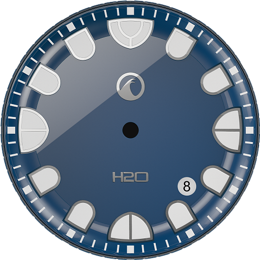 Dial 2 / High Glossy Blue - Nixon Private Ss Watch (1000x1000), Png Download