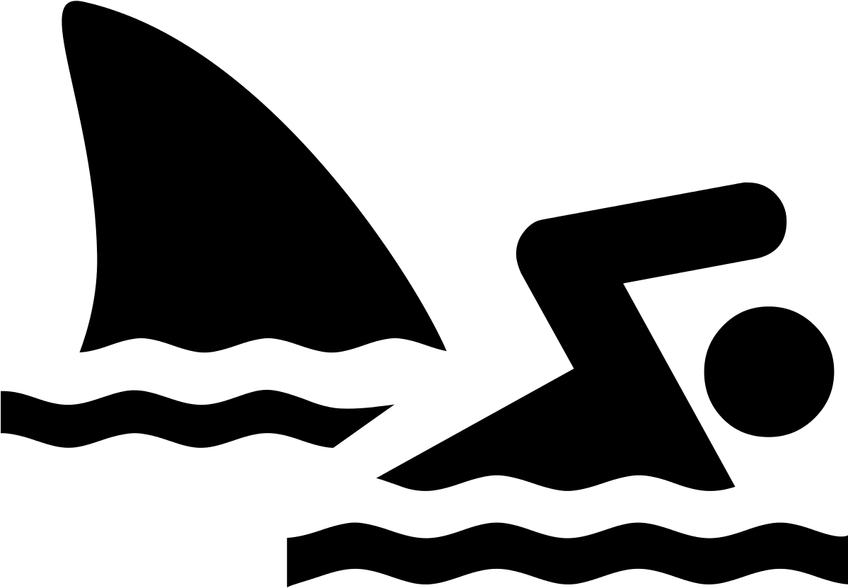 Shark Attack - Shark Attack Icon (1200x1200), Png Download
