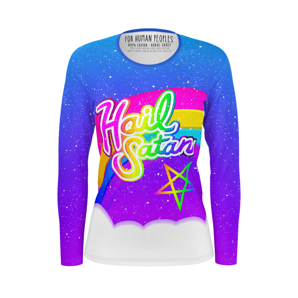 Hail Satan - Hail Satan Rainbow Sweater (1024x1024), Png Download