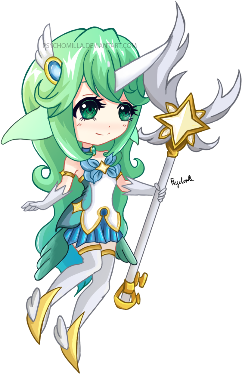 Star Guardian Soraka - Cartoon (1024x1318), Png Download