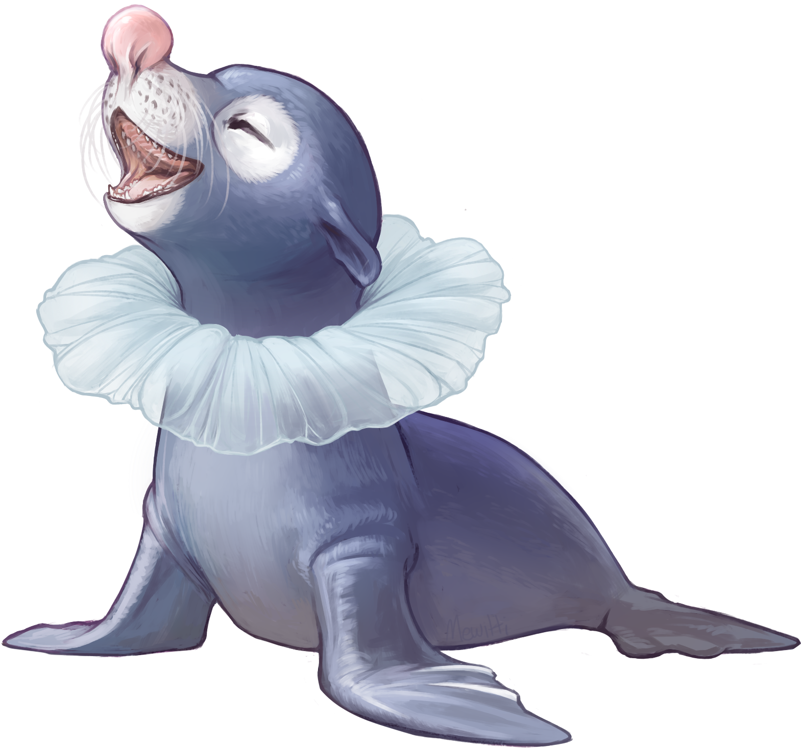 Resized To 51% Of Original - Popplio Seal (1641x1531), Png Download