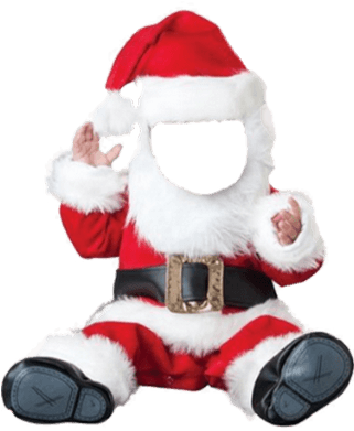 Photo Montage - Santa Baby Costume (320x460), Png Download