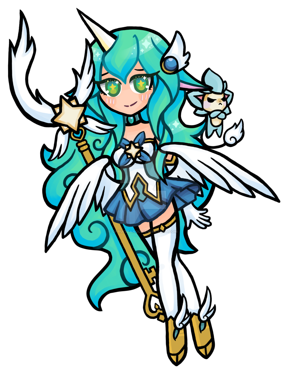 Star Guardian Soraka By Ofruittango - Star (1024x1324), Png Download