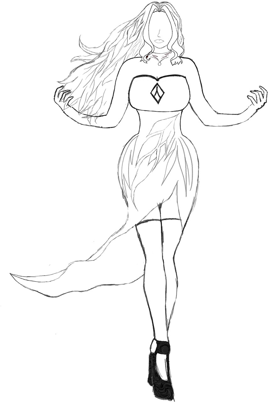 Hey Queens, Soww Welcome To My First Ever Game Art - Sketch (1200x1697), Png Download