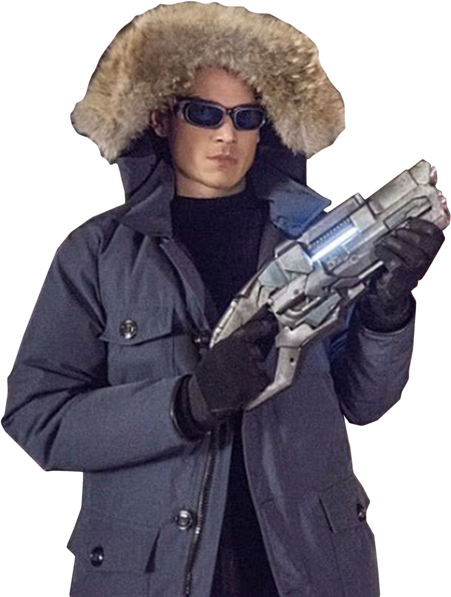 Captain Cold [flash Cw] By Dctvu - Wentworth Miller E Dominic Purcell Em Flash (1024x1197), Png Download