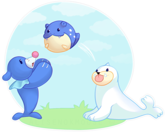 View 1497895974758 , - Seel Popplio (600x477), Png Download