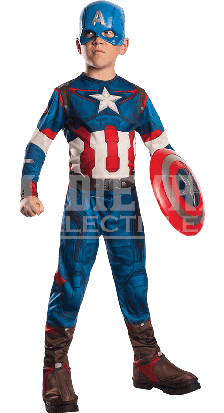 Boys Age Of Ultron Captain America Costume - Rubie's Costume Avengers 2 Age Of Ultron Child's Captain (850x850), Png Download