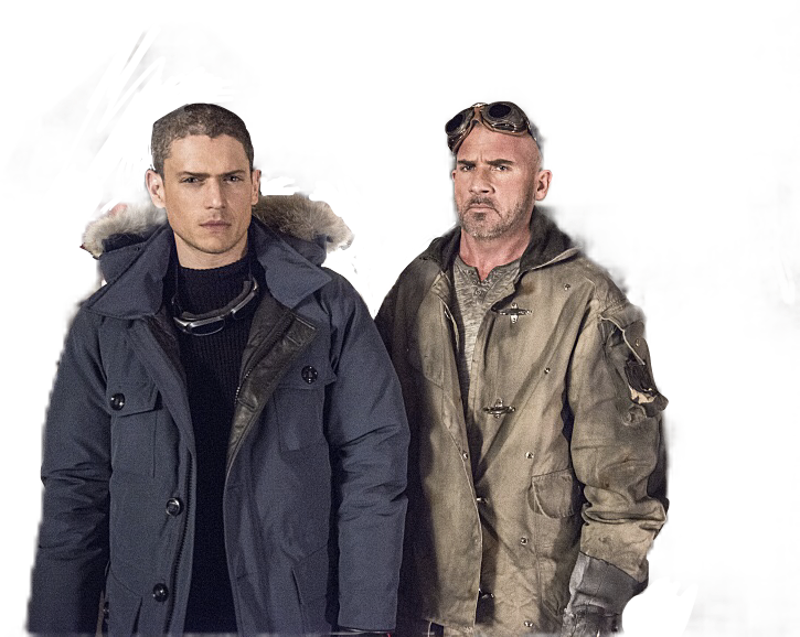 Captaincold Heatwave Coldwave Flash Legendsoftomorrow - Flash Leonard Snart And Mick Rory (725x578), Png Download