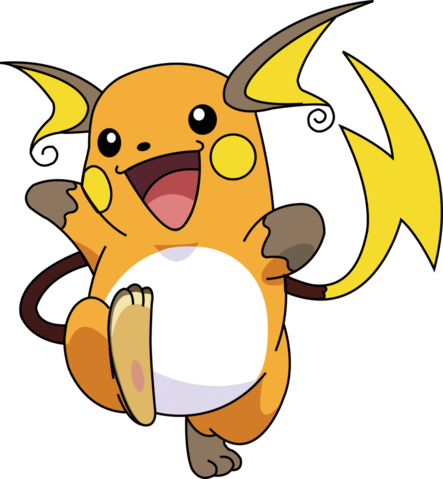 File - Raichu-wallpaper - Pokemon Pichu Pikachu Raichu (443x479), Png Download