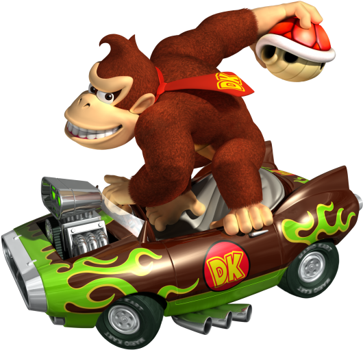 Mario Kart Characters Donkey Kong (600x600), Png Download