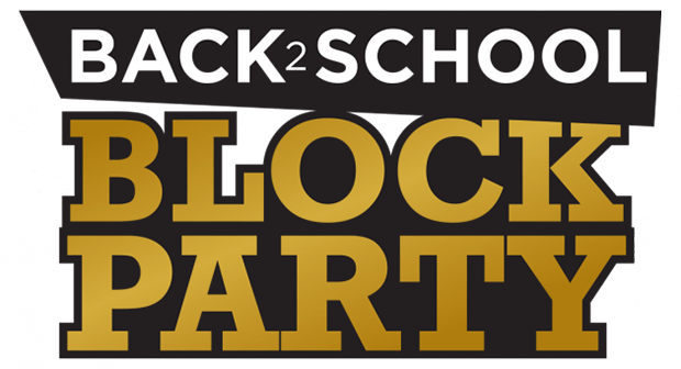 Back To School Party Logo (620x336), Png Download
