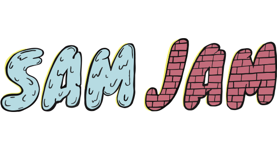 Samjam 2018 Header White Web - Sam Jam Annual Block Party 2018 (580x329), Png Download