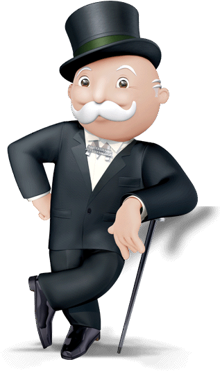 Monopoly Man (413x536), Png Download