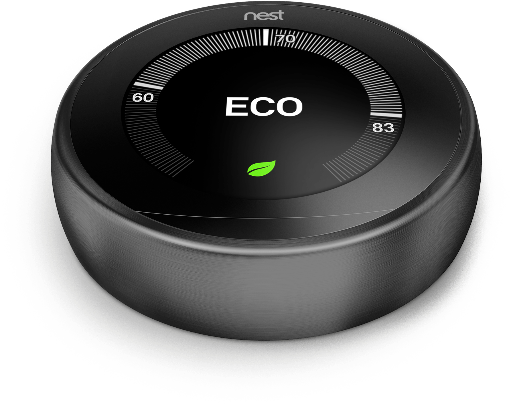 Nest Thermostat In Black - Nest Learning Thermostat 3rd Generation - Black T3019gb. (4608x2592), Png Download