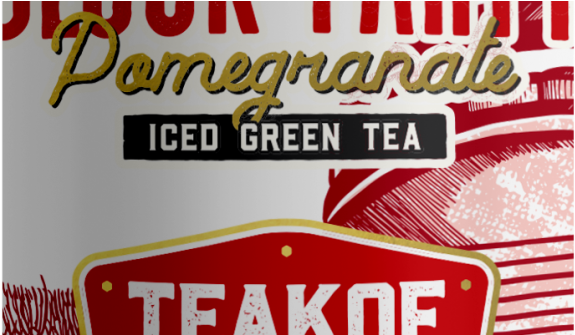 Block Party Pomegranate - Tea (736x334), Png Download
