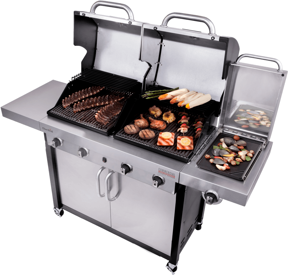 Commercial Series™ Tru-infrared™ Double Header Gas - Commercial Grills Png (1000x1000), Png Download
