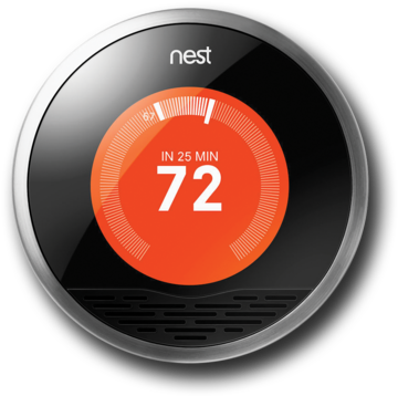 Nest Thermostat Image - Nest Thermostat No Background (389x374), Png Download