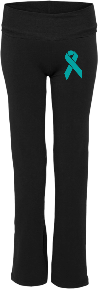 Teal Ribbon Yoga Pants - Isabel Marant Ovida Trousers (1155x1155), Png Download