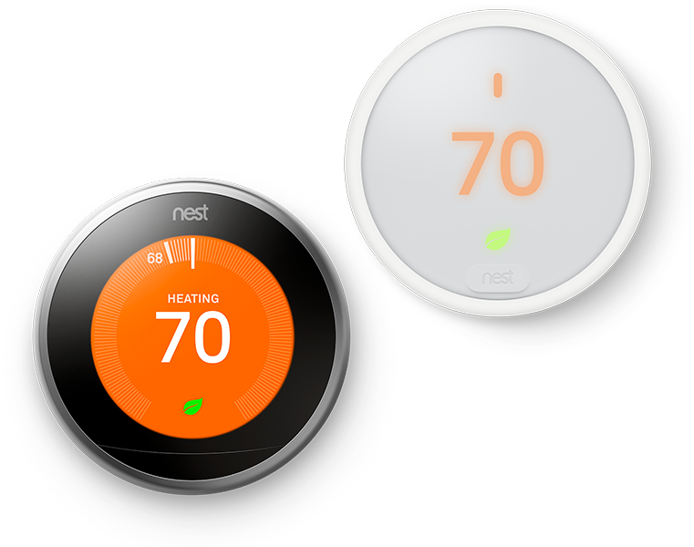 Get A Nest Thermostat - Google Nest 3rd Gen Thermostat (800x650), Png Download