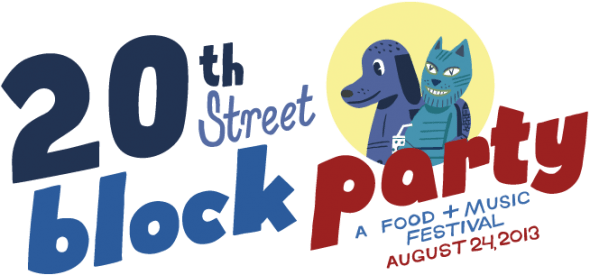 20th Street Block Party - Noise Pop 20th Street Block Party (590x275), Png Download