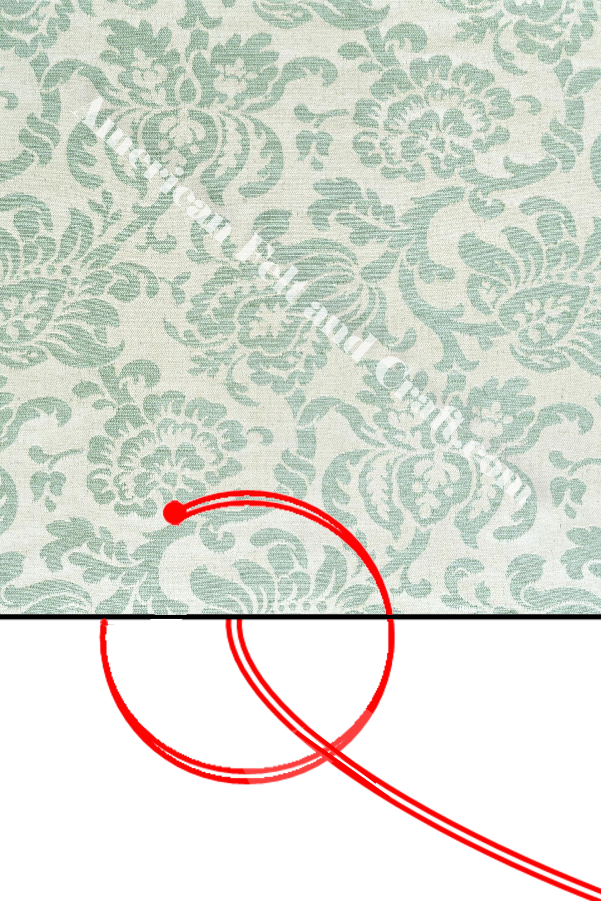 How To Sew A Blanket Stitch Step - Floral Design Single Premium Glossy Wooden Coaster (1200x1800), Png Download