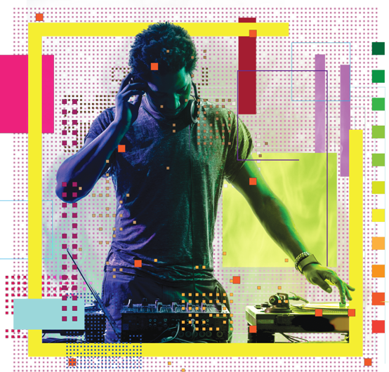 Get To Time Square Early And Party Like A Block Star - Poster (554x530), Png Download