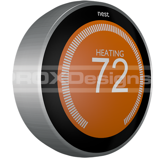 Nest Thermostat - Nest Learning Thermostat (600x600), Png Download