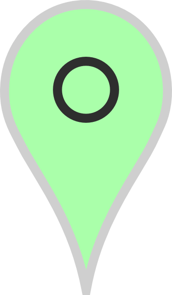 Map Pointer Green Png - Portable Network Graphics (348x598), Png Download