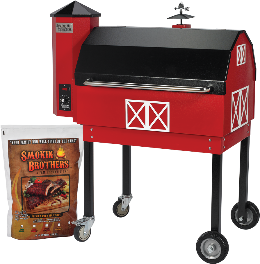 Sb Bbq Withbagfcoy - Smokin Brothers Pellet Grill (986x1030), Png Download
