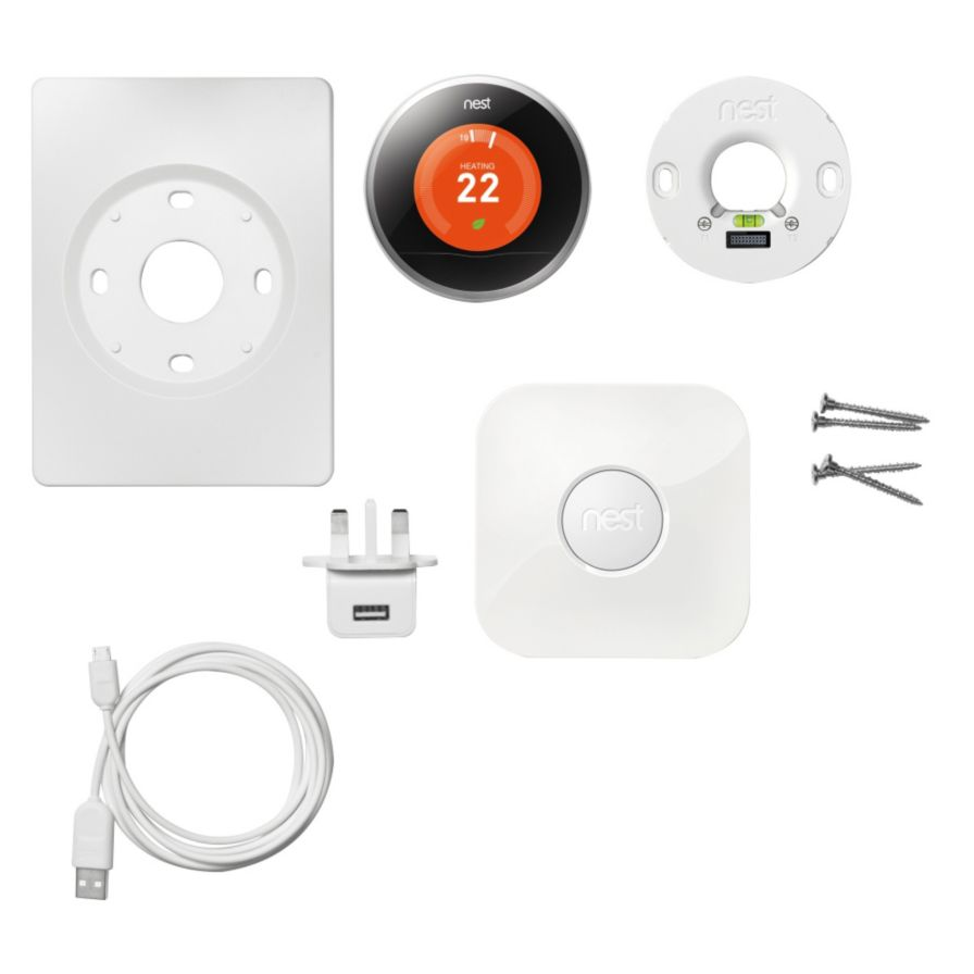 Nest Thermostat App Nest Thermostat Stand Nest Thermostat - Nest Learning Thermostat (1920x895), Png Download