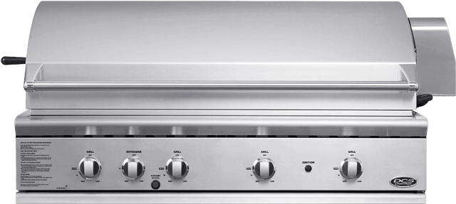 48" Built In Grill - Built In Bbq With Side Burner (660x792), Png Download