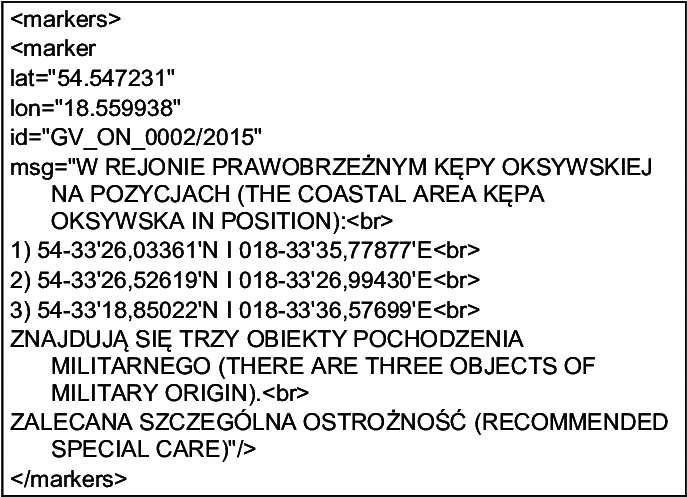 Converted Xml Data For One Map Marker - Xml (689x504), Png Download