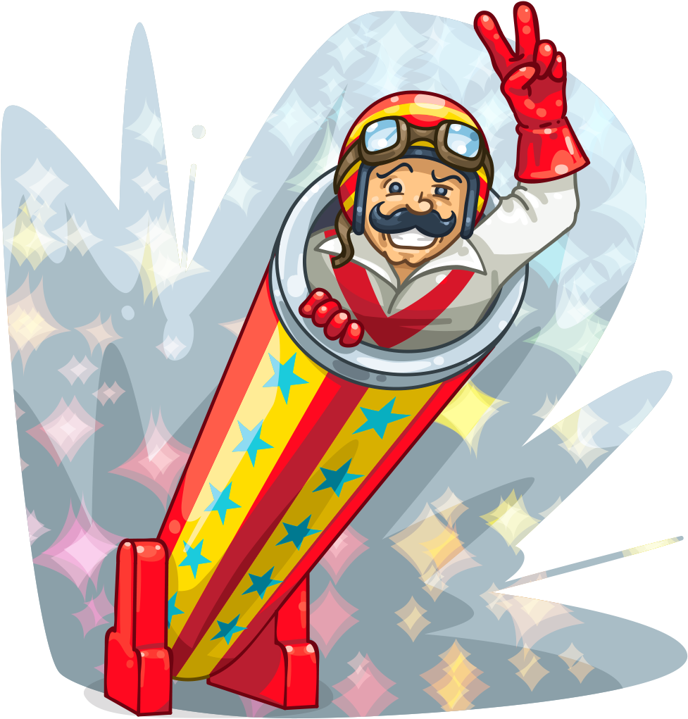 Human Cannonball - Circus Human Cannon Ball Png (1024x1024), Png Download