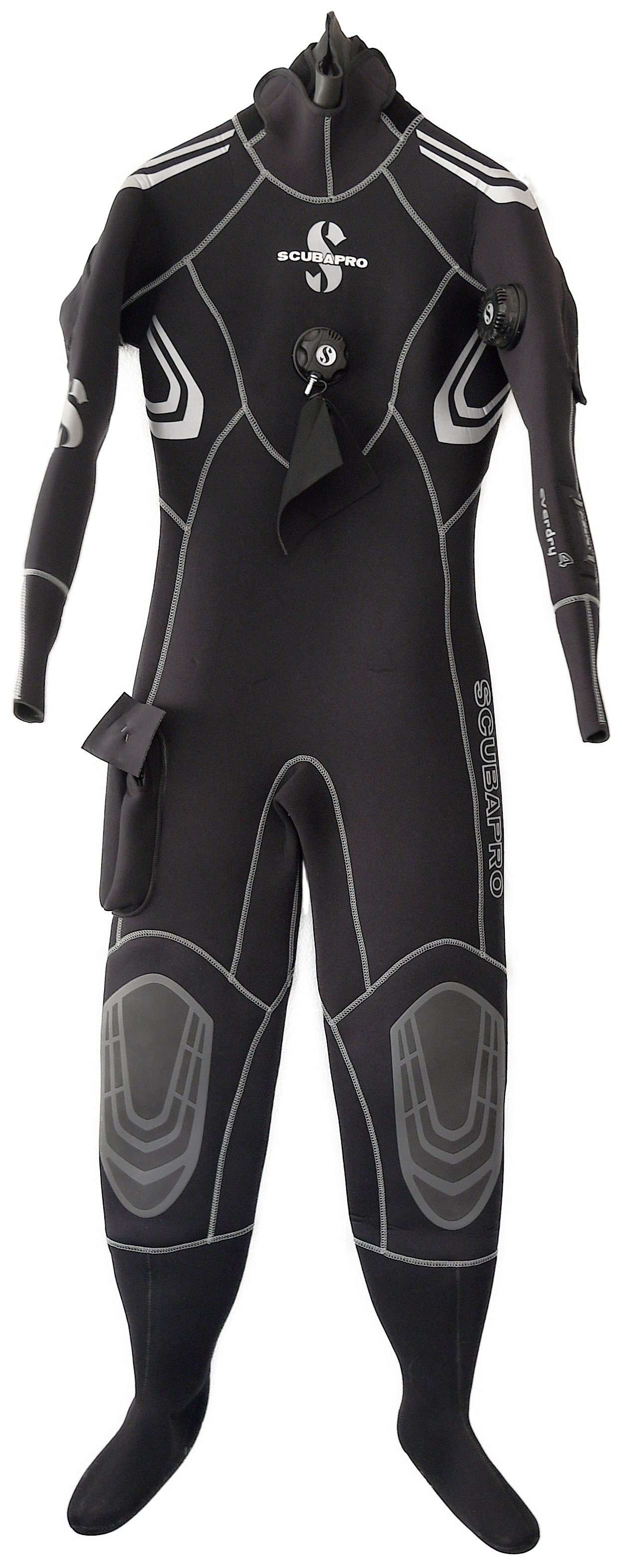 Semi Dry Suit - Wetsuit (1736x3395), Png Download