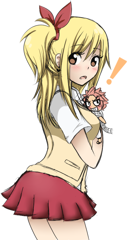 Lucy Heartfilia High School (490x800), Png Download