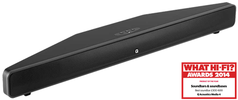 Q - Q Acoustics Soundbar (476x351), Png Download