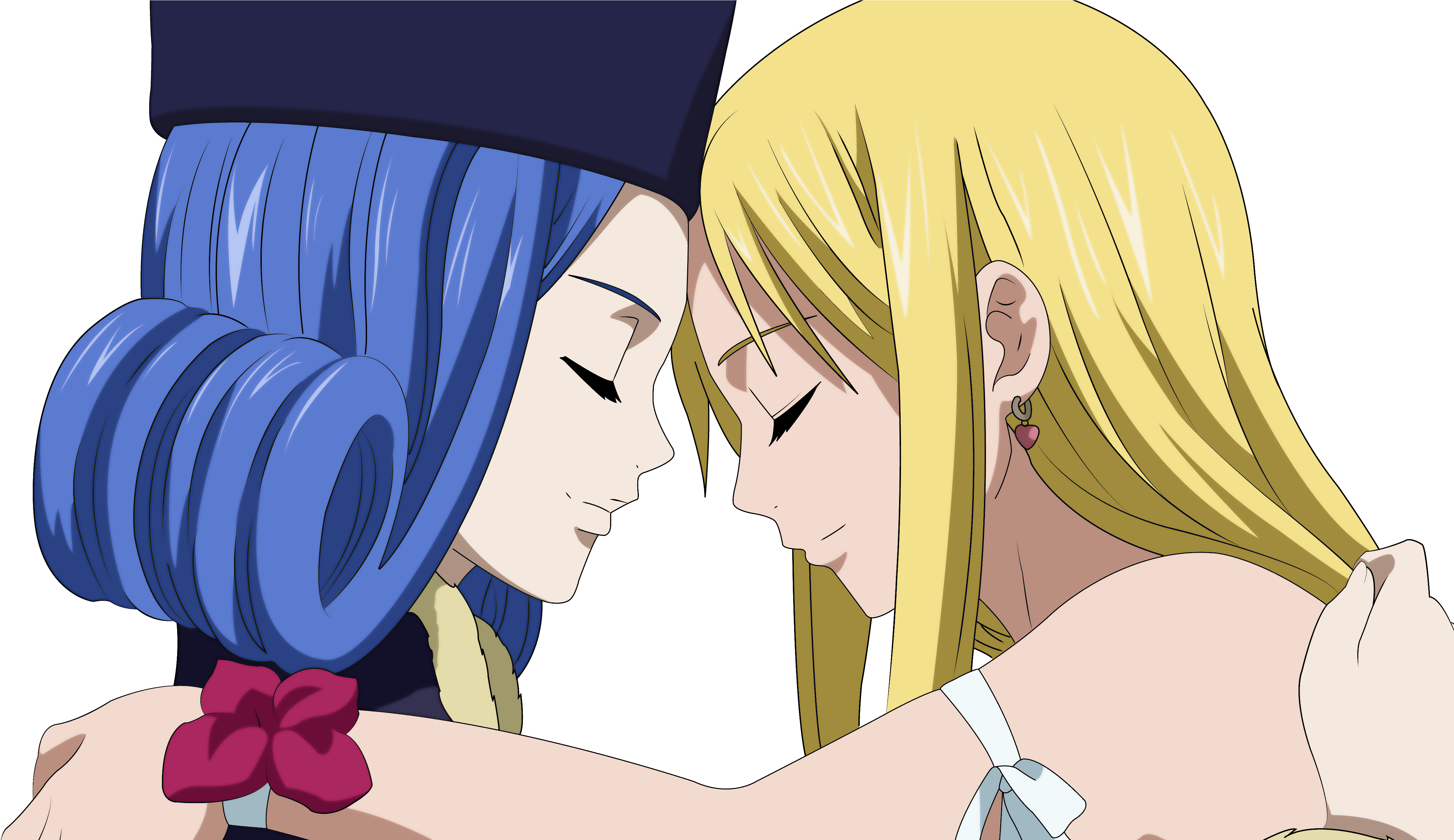 Wallpapers Id - - Juvia And Lucy Png (4706x2640), Png Download