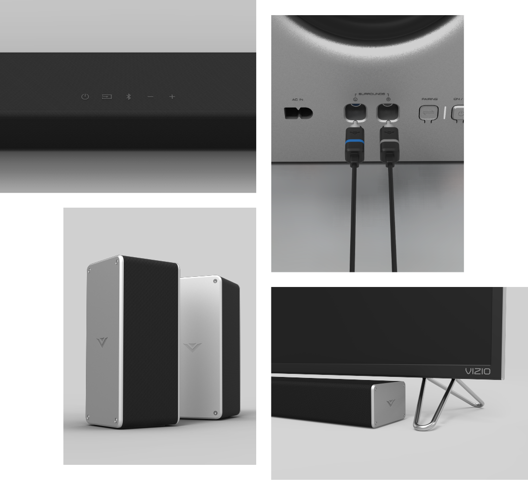 Thoughtfully Crafted Soundbar And Subwoofer - Soundbar (1045x950), Png Download