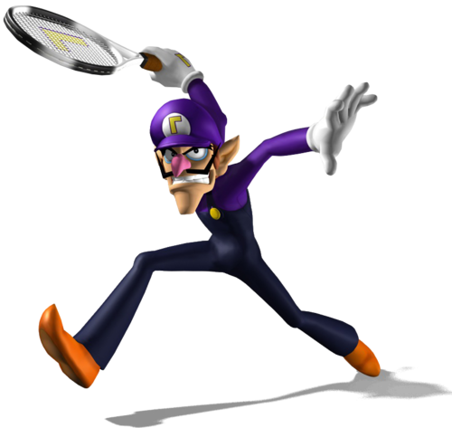 Just As Alfonzo Once Appeared To Give Toon Link The - Waluigi Smash (500x473), Png Download