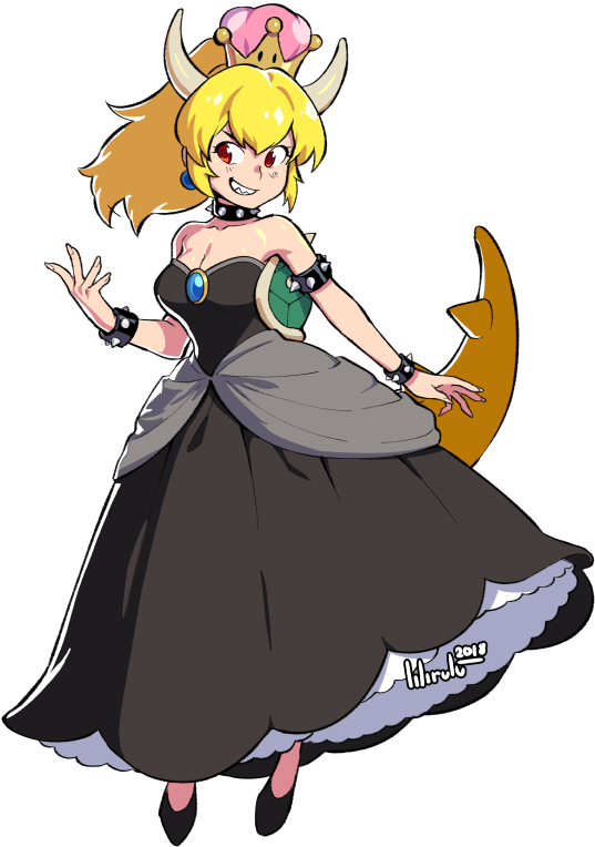 Bowsette - Bowser Meme (561x800), Png Download