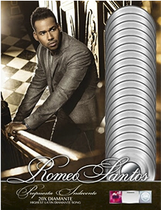 Romeo Santos Press Release - Certificacion Diamante Musica (600x300), Png Download