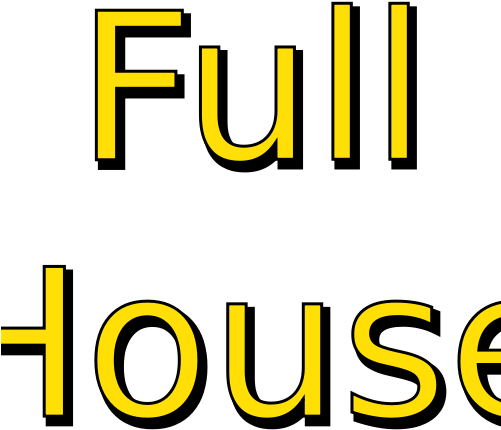 Full House Wordmark - Wordmark (500x466), Png Download