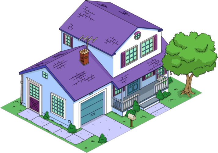 Skinner House - Simpsons Tapped Out House (714x502), Png Download