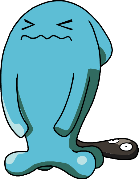 202 Wobbuffet Os - Pokemon Wabafet (451x578), Png Download